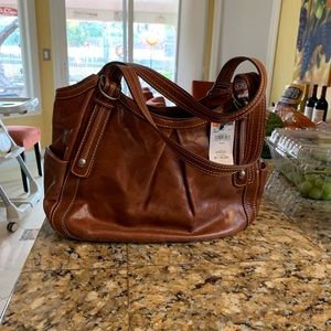 Wilson brown leather purse. Retails $240